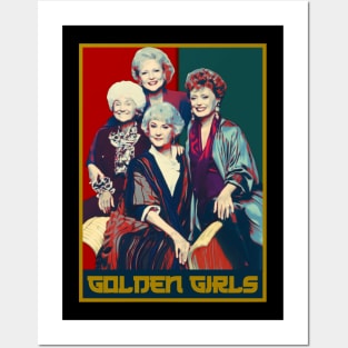 Retro golden Girls beauty Posters and Art